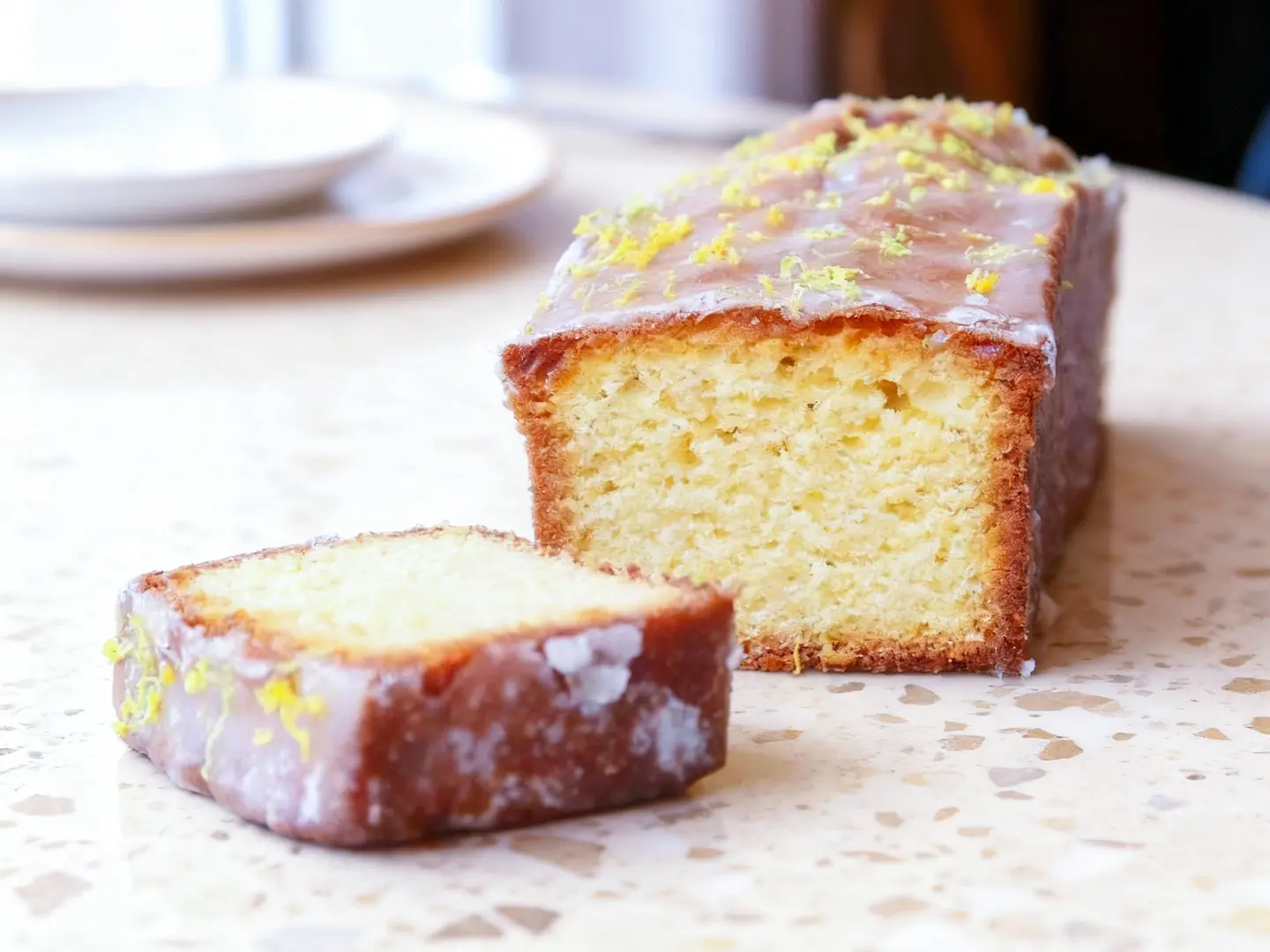 Lemon Cake Slice Piece