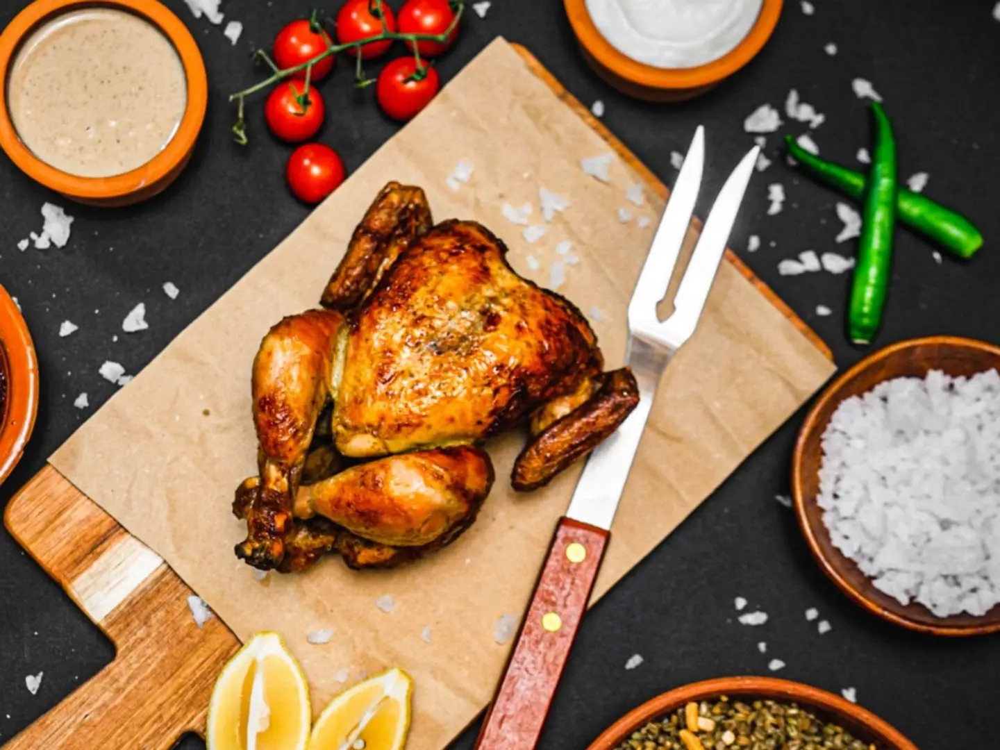 دجاج شواية أصلي - دجاجة كاملة