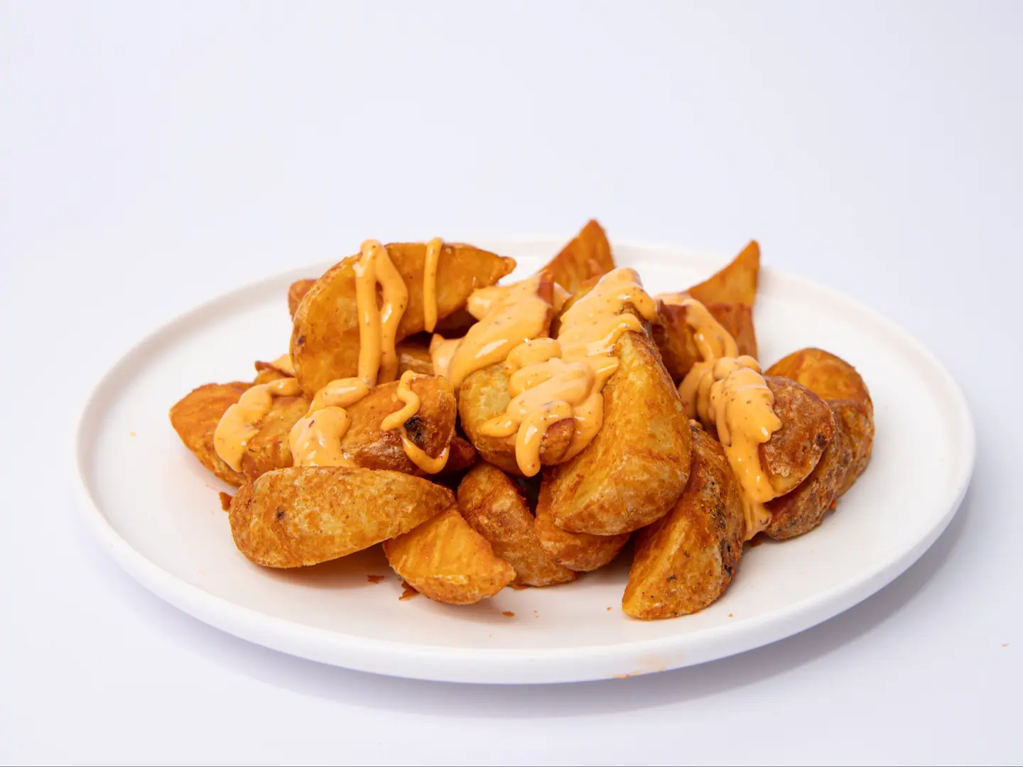 بطاطس ويدجز مع صوص