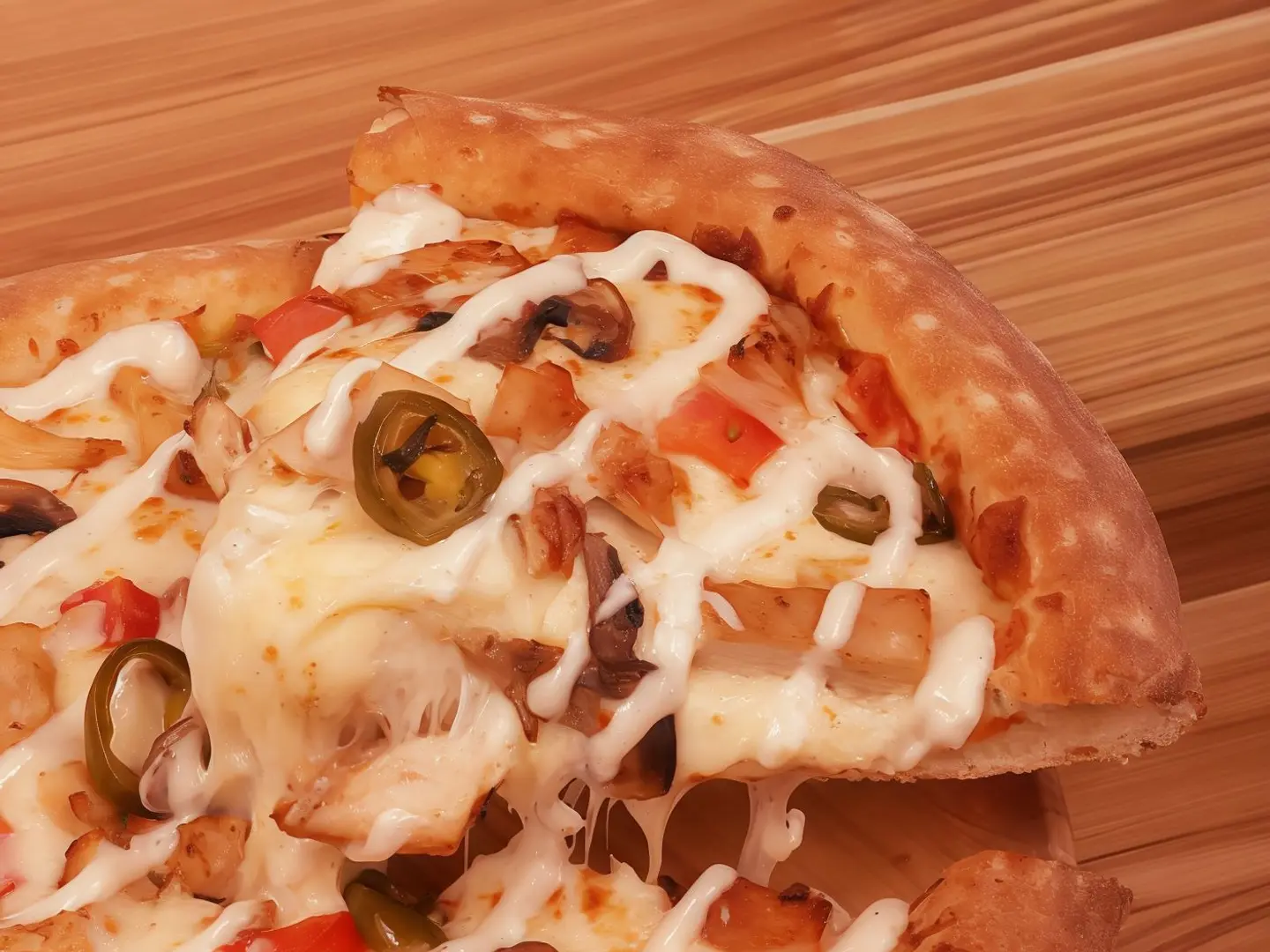 بيتزا دجاج رانش وسط