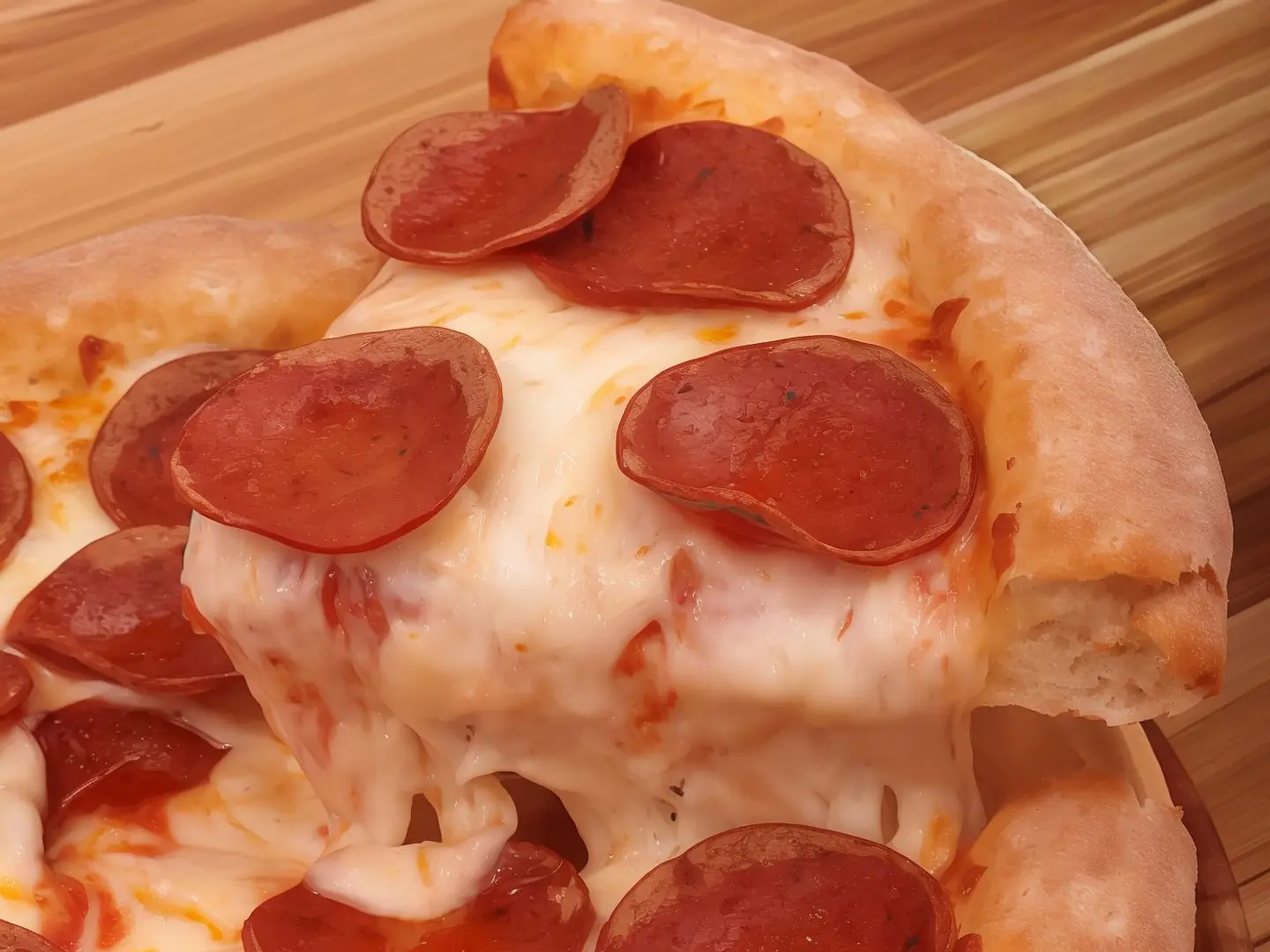 بيتزا ببروني وسط