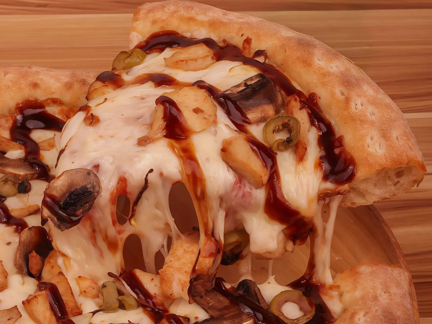 بيتزا دجاج باربكيو كبير