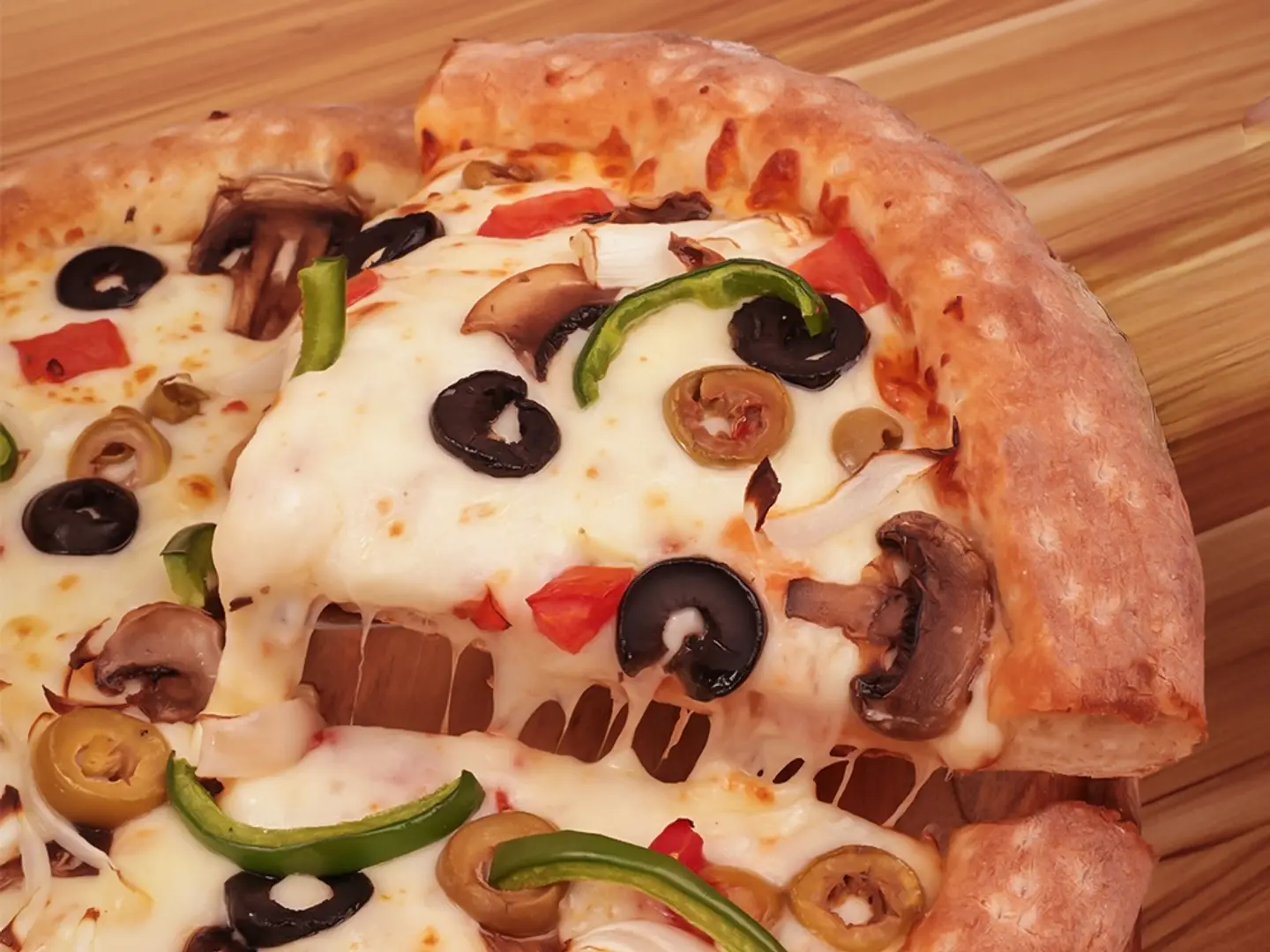 بيتزا خضار كبير