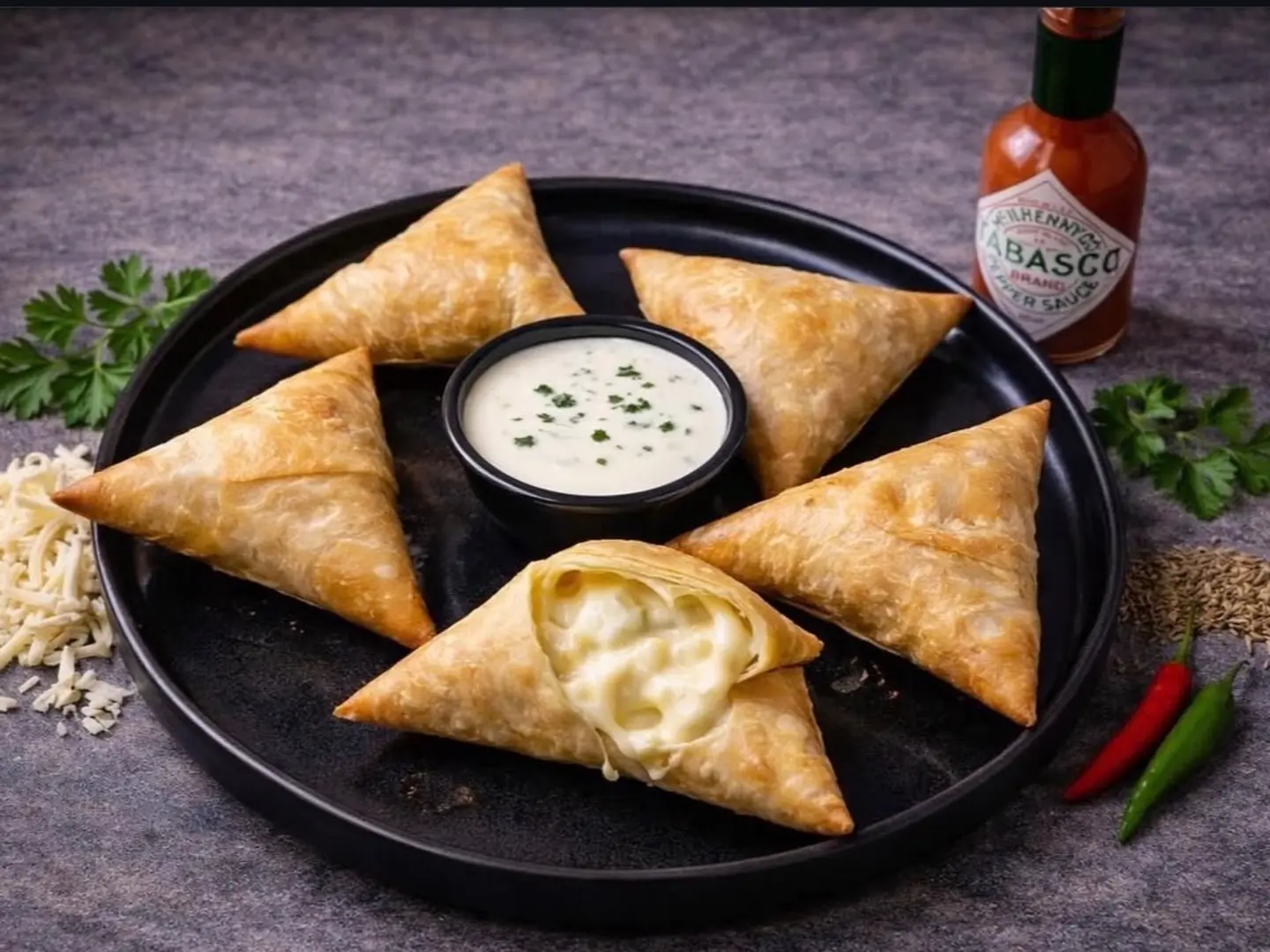 سمبوسة جبن سائل ( نصف كيلو )