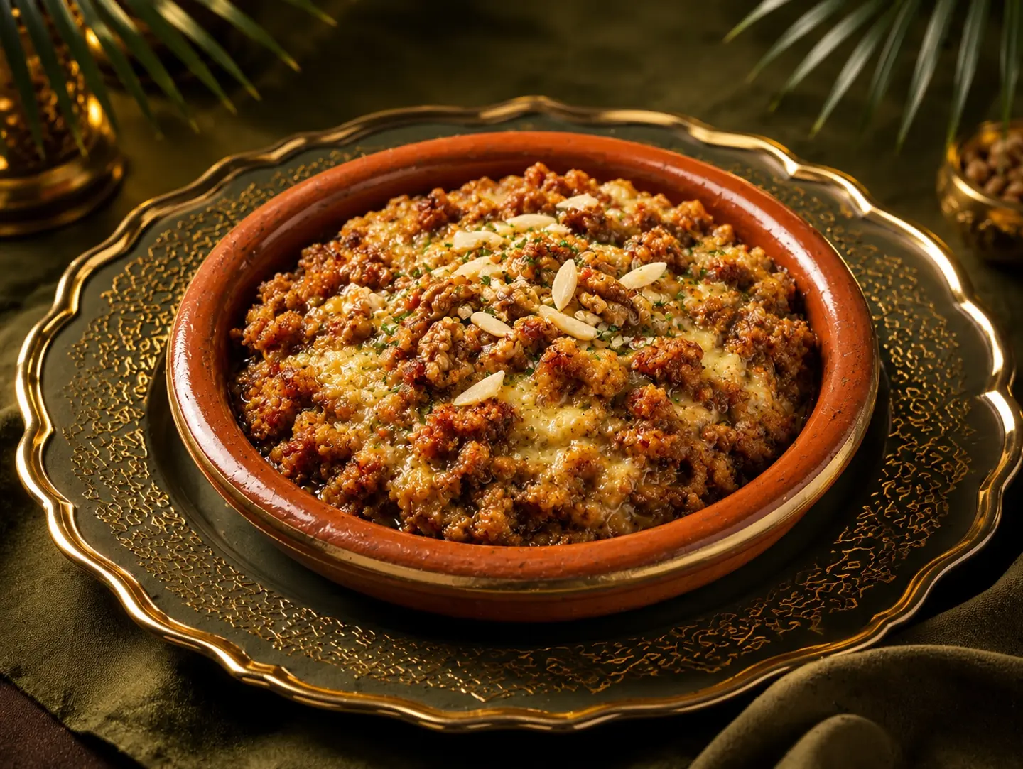 Fattah With Dates, Ghee, And Honey