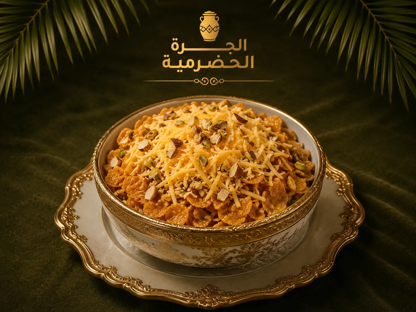 Layered Areeka Fatteh With Nuts