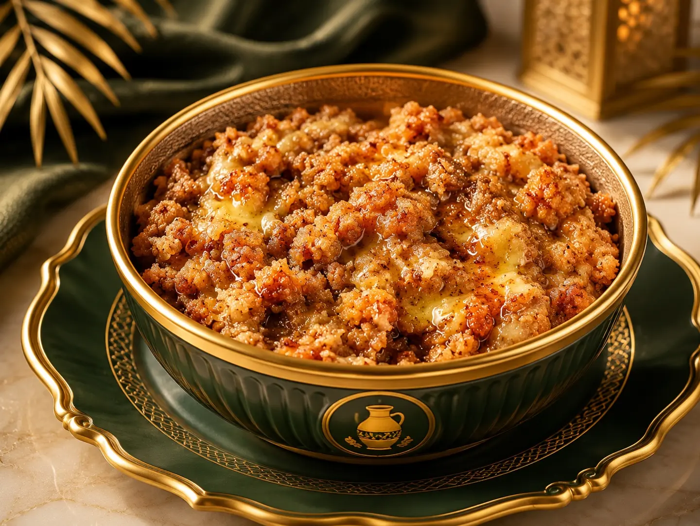 Masoub With Cream, Ghee, And Honey