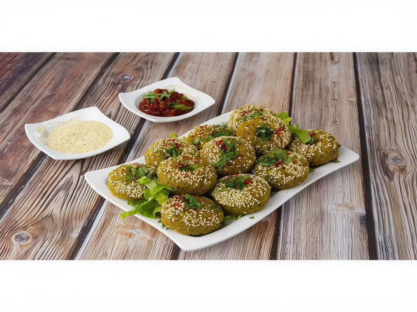 Falafel Stuffed With Vegetables