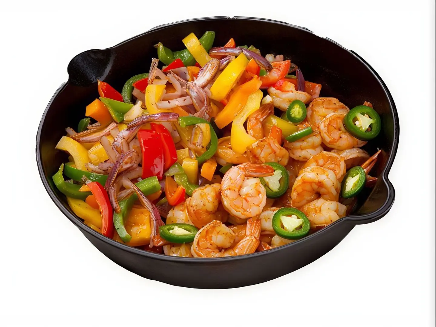 Shrimp Fajitas With Yellow Rice