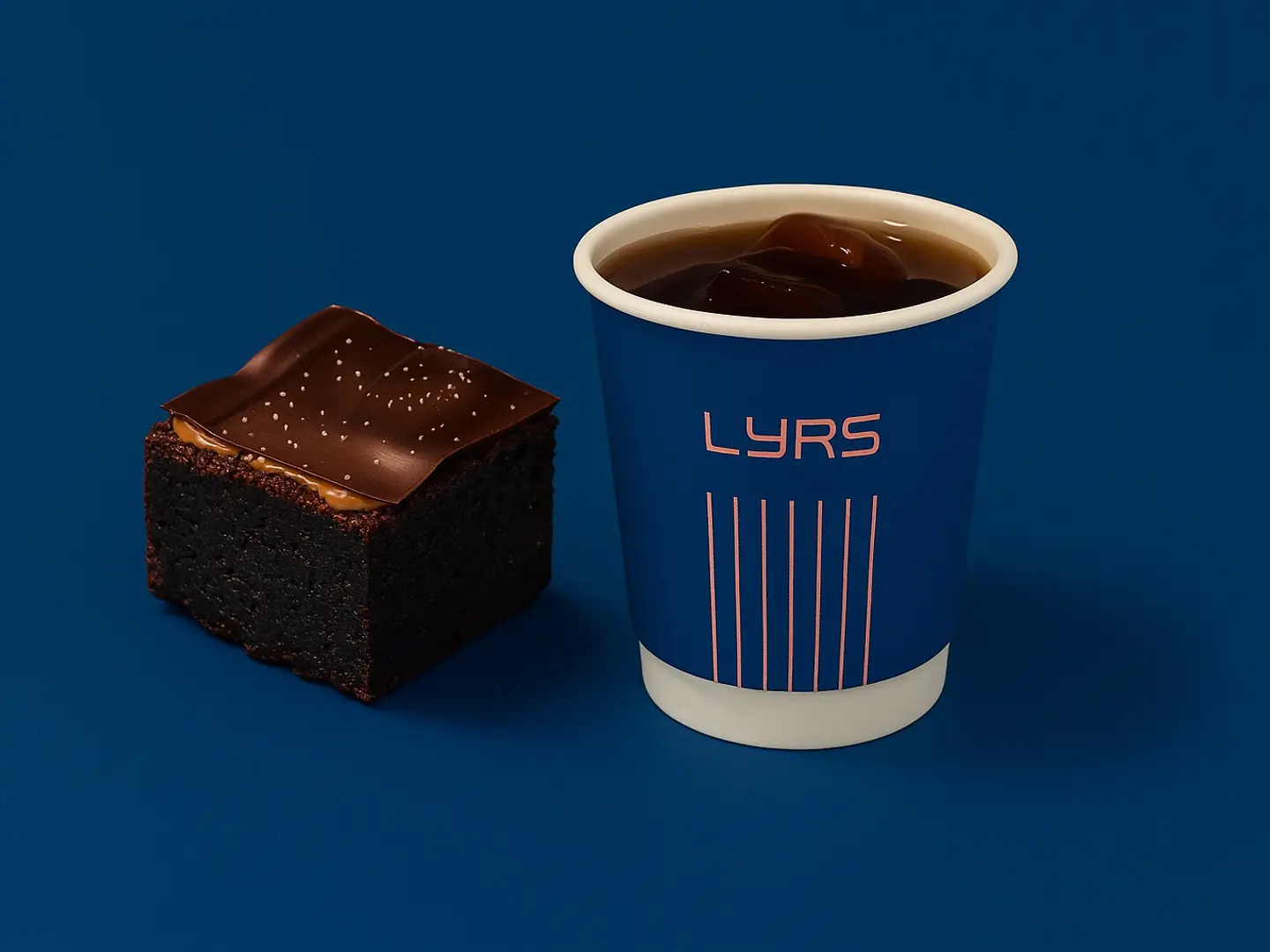 براونيز سولتد كراميل مع قهوة اليوم