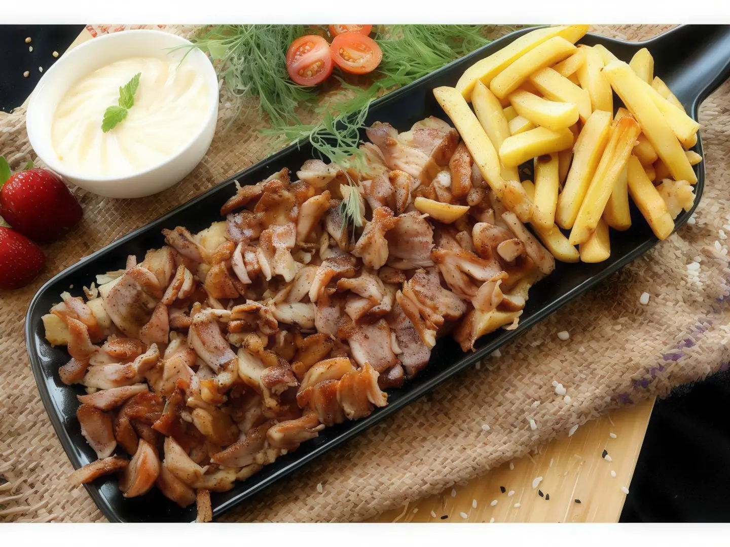 شاورما دجاج صحن 35