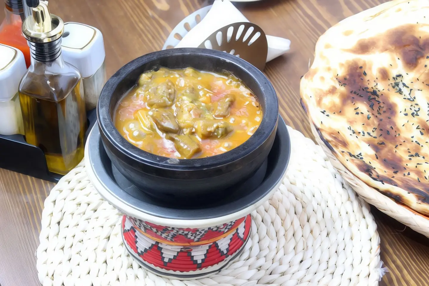 بامية مع الدجاج