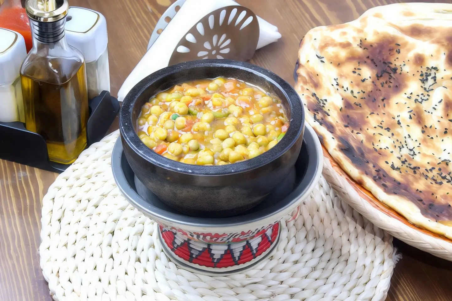 بازلاء مع البيض