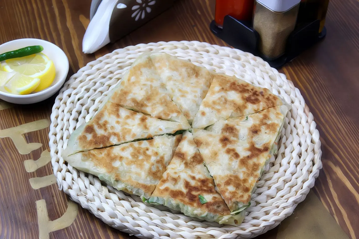 مطبق شيدر مع خضار