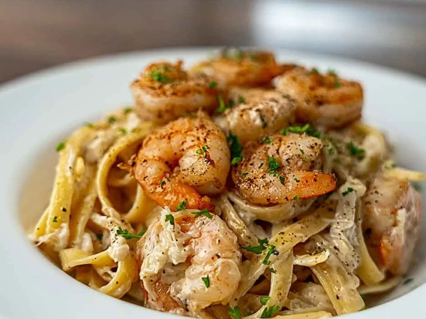 Lemon Shrimp Pasta