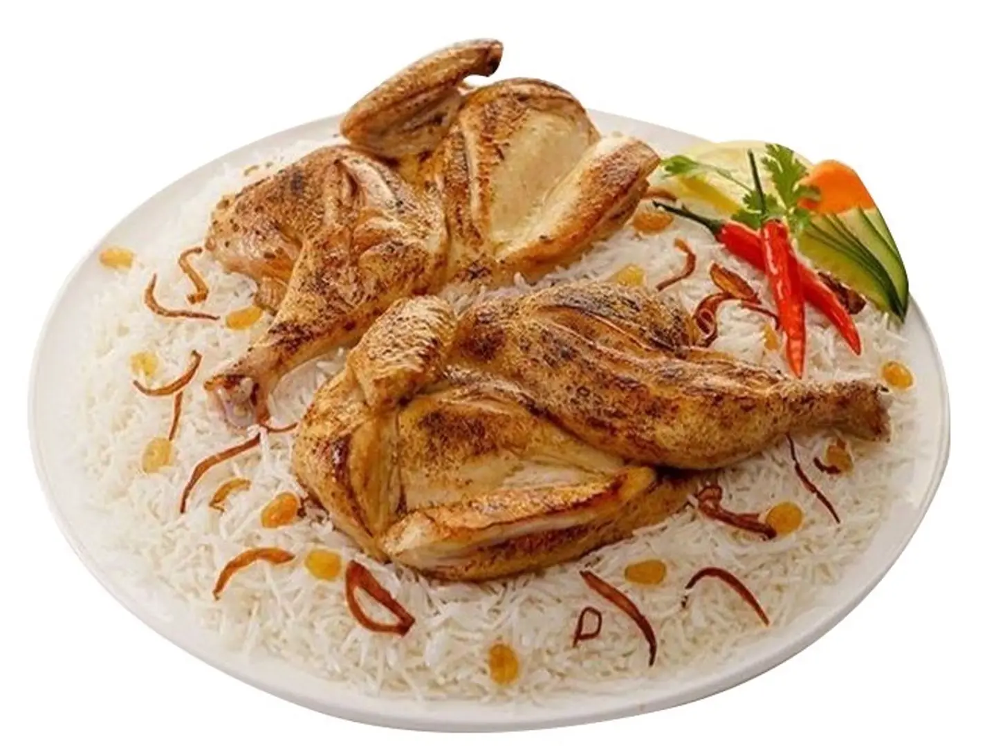 نصف دجاج مظبي