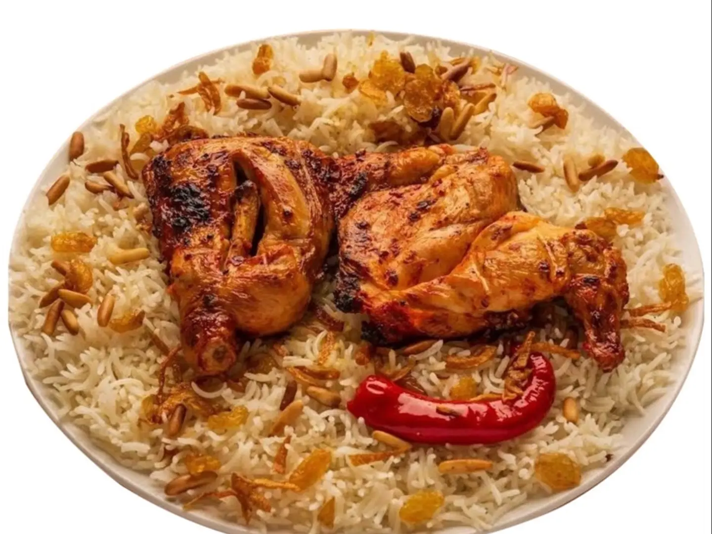 نصف دجاج فحم