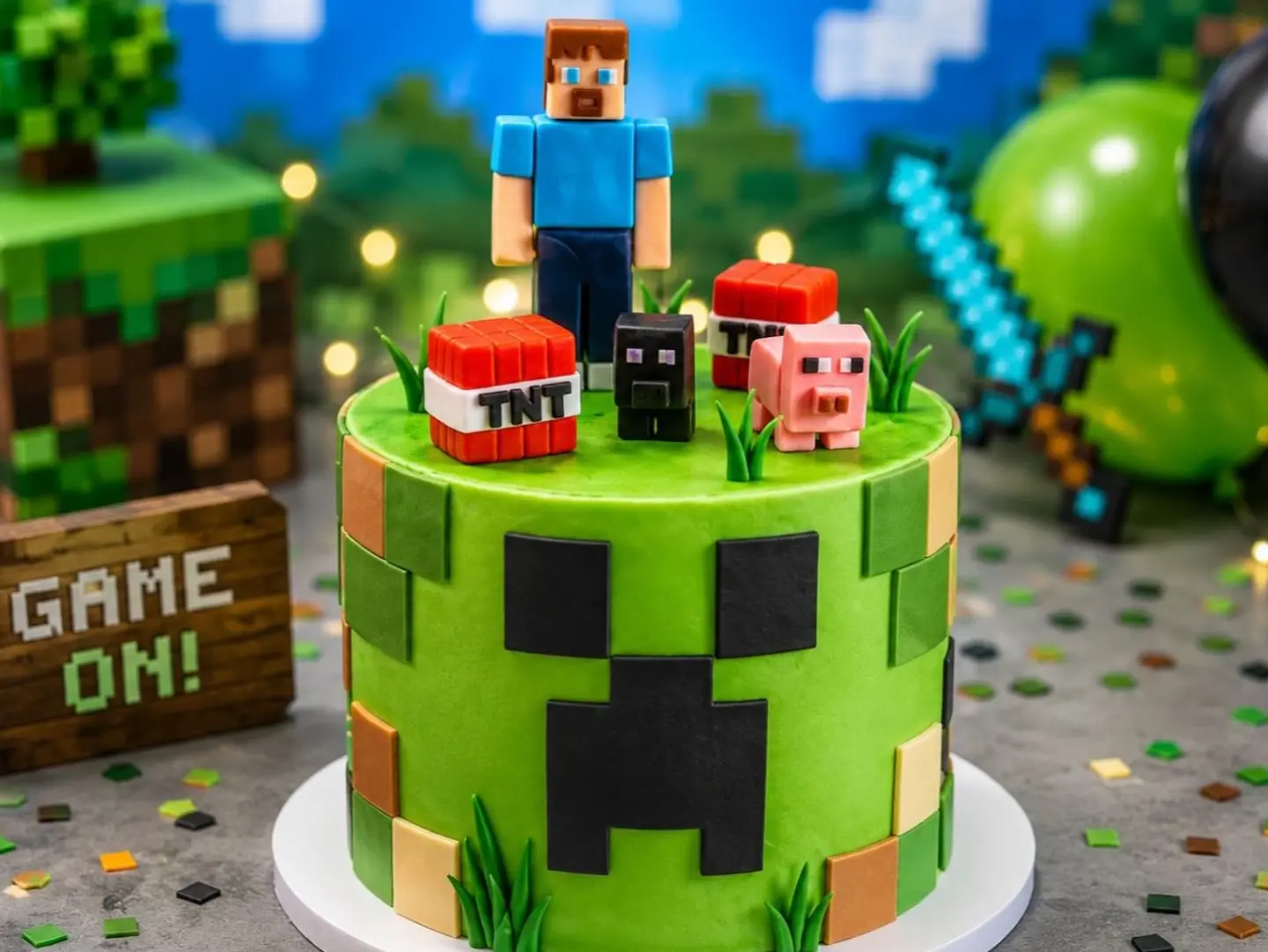 Mine Craft Cake