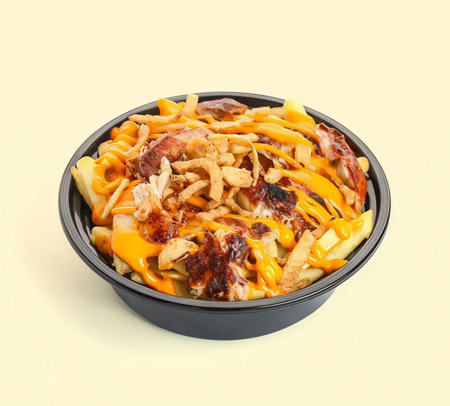 Potatoes With Shawarma And Cheese