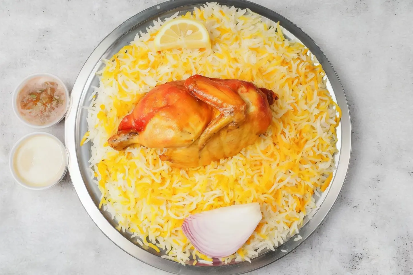 Half Mandi Chicken With Rice