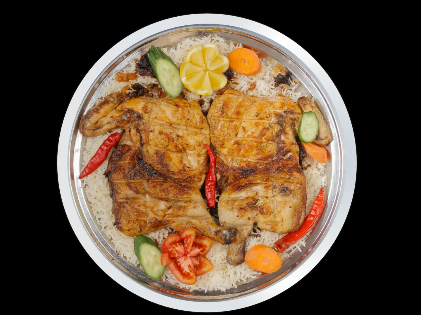 Whole Charcoal Chicken Regular With Rice
