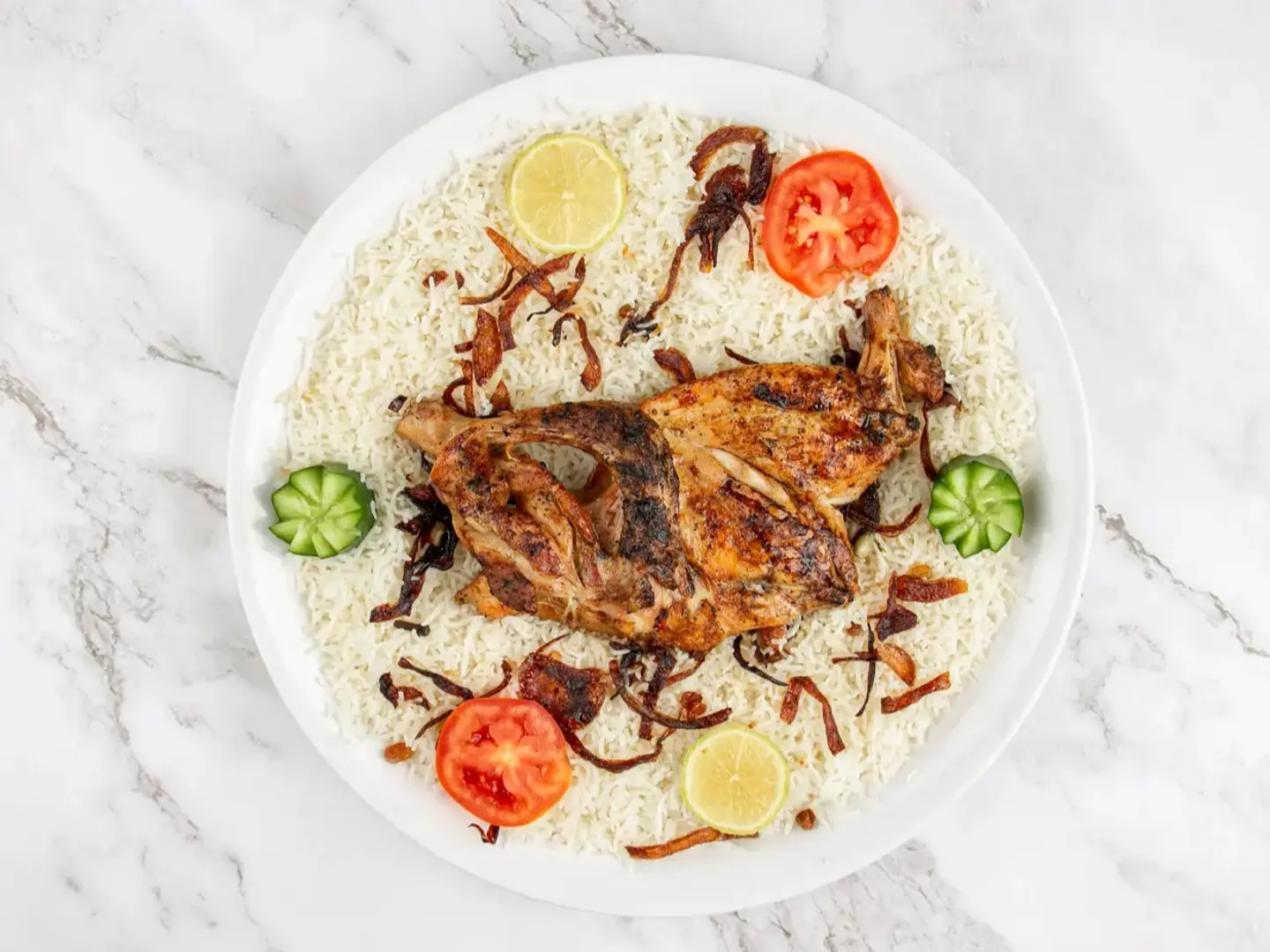 Half Mathbi Chicken With Mandi Rice