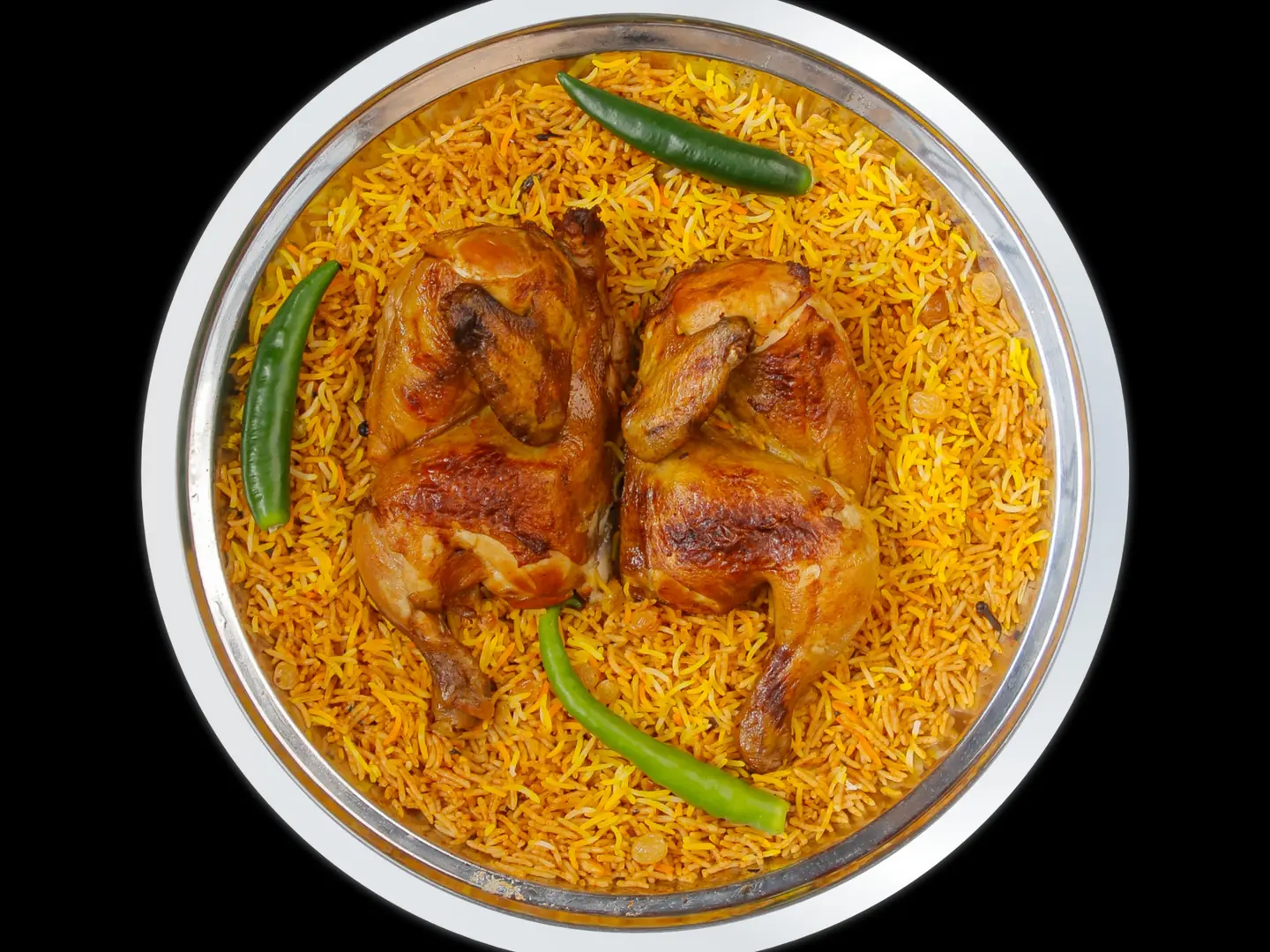 Whole Kabuli Chicken With Rice