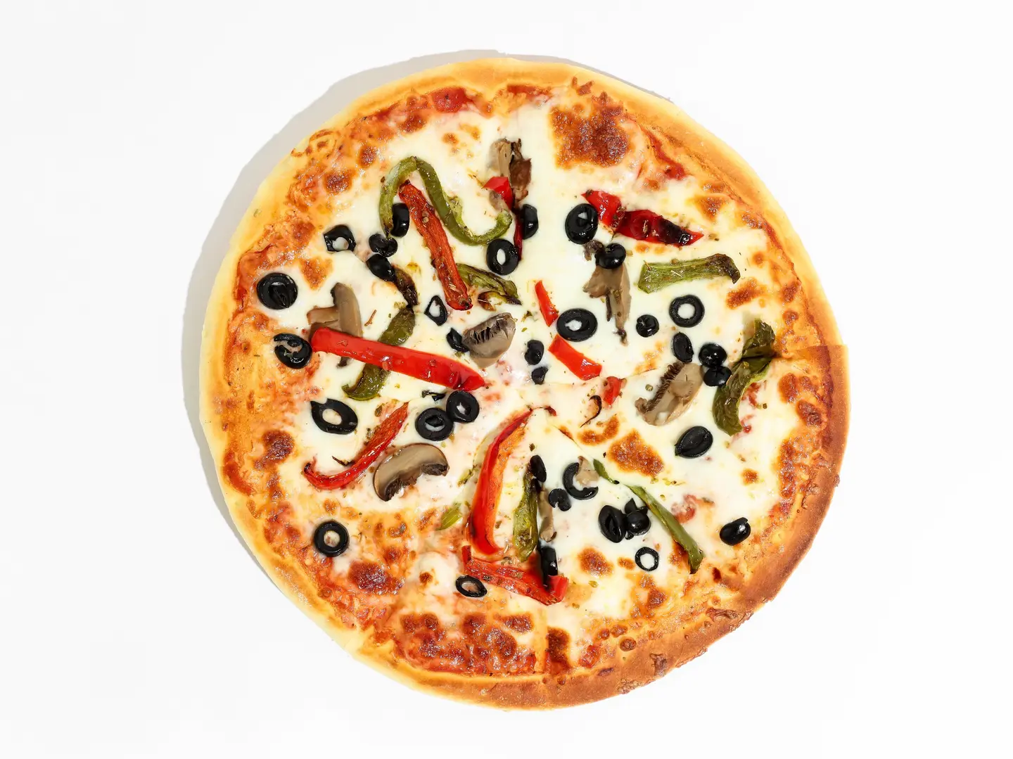 بيتزا خضار مشوية - وسط