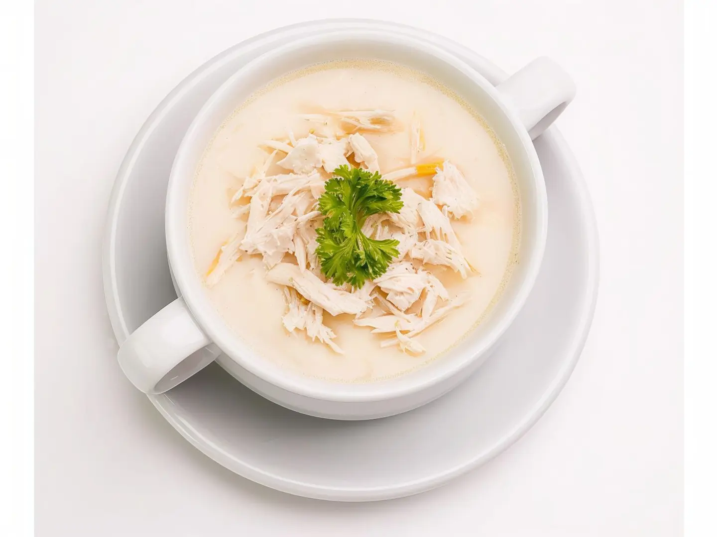 شوربة دجاج بالكريمة