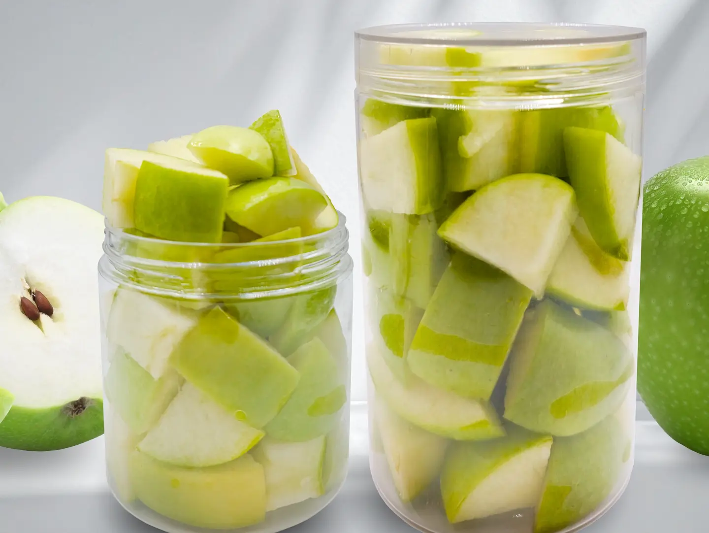 Jar Of Green Apple Pieces - Small Jar