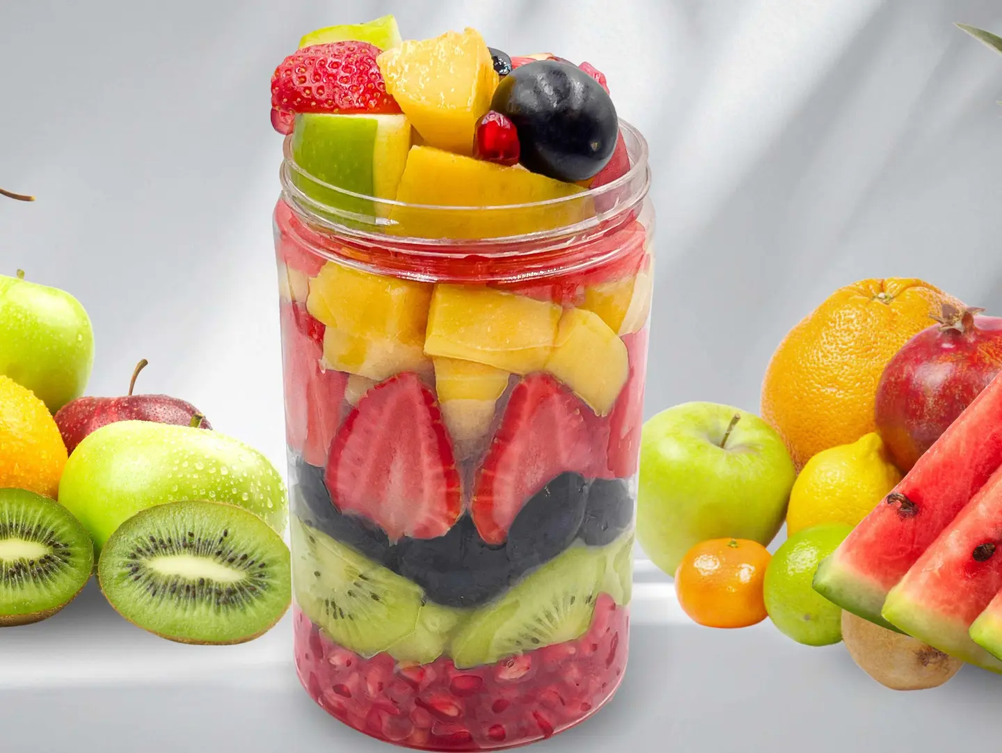 Jar Of Fruit Salad