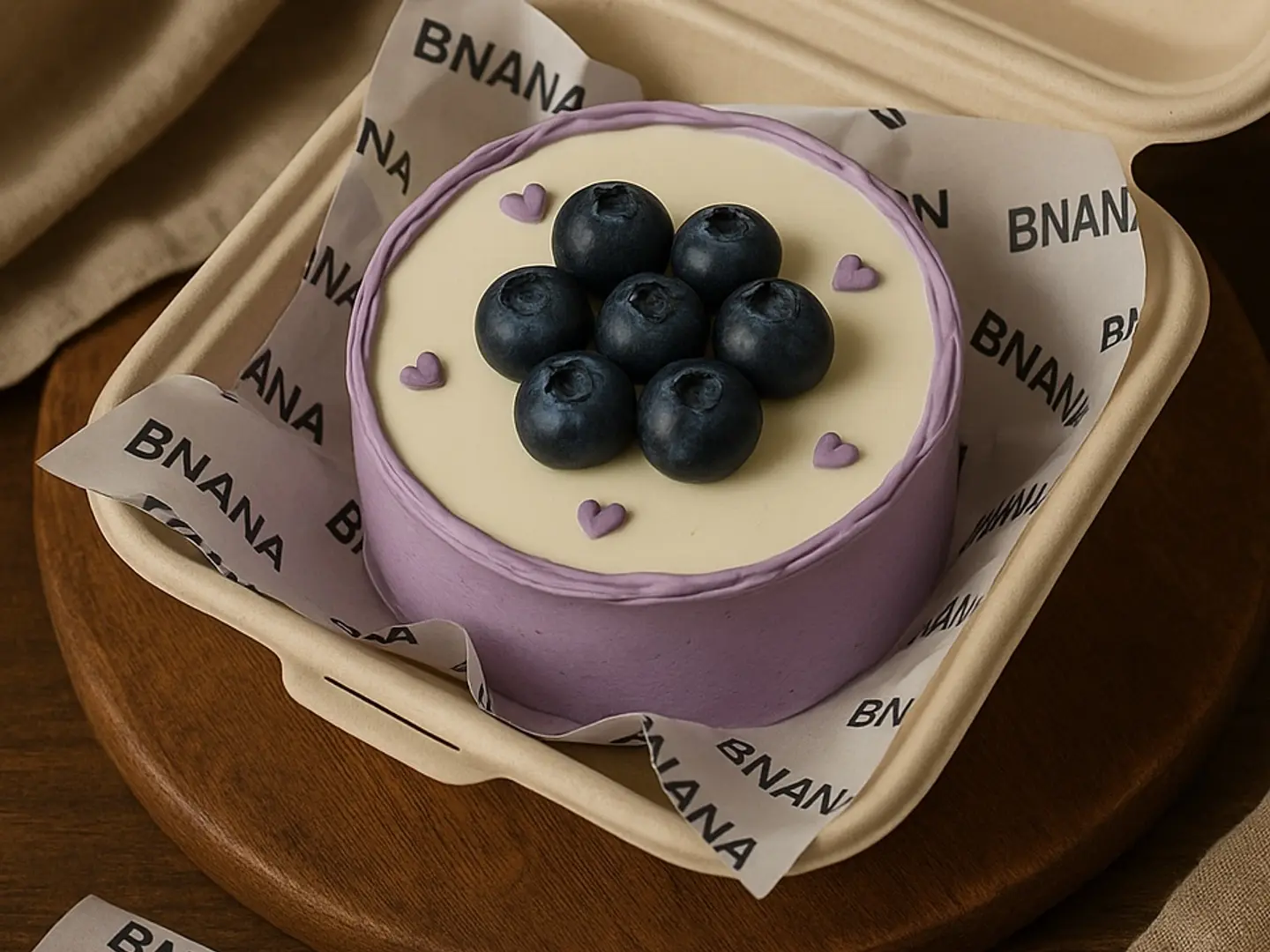 Cake Lunch Box Blue Berry