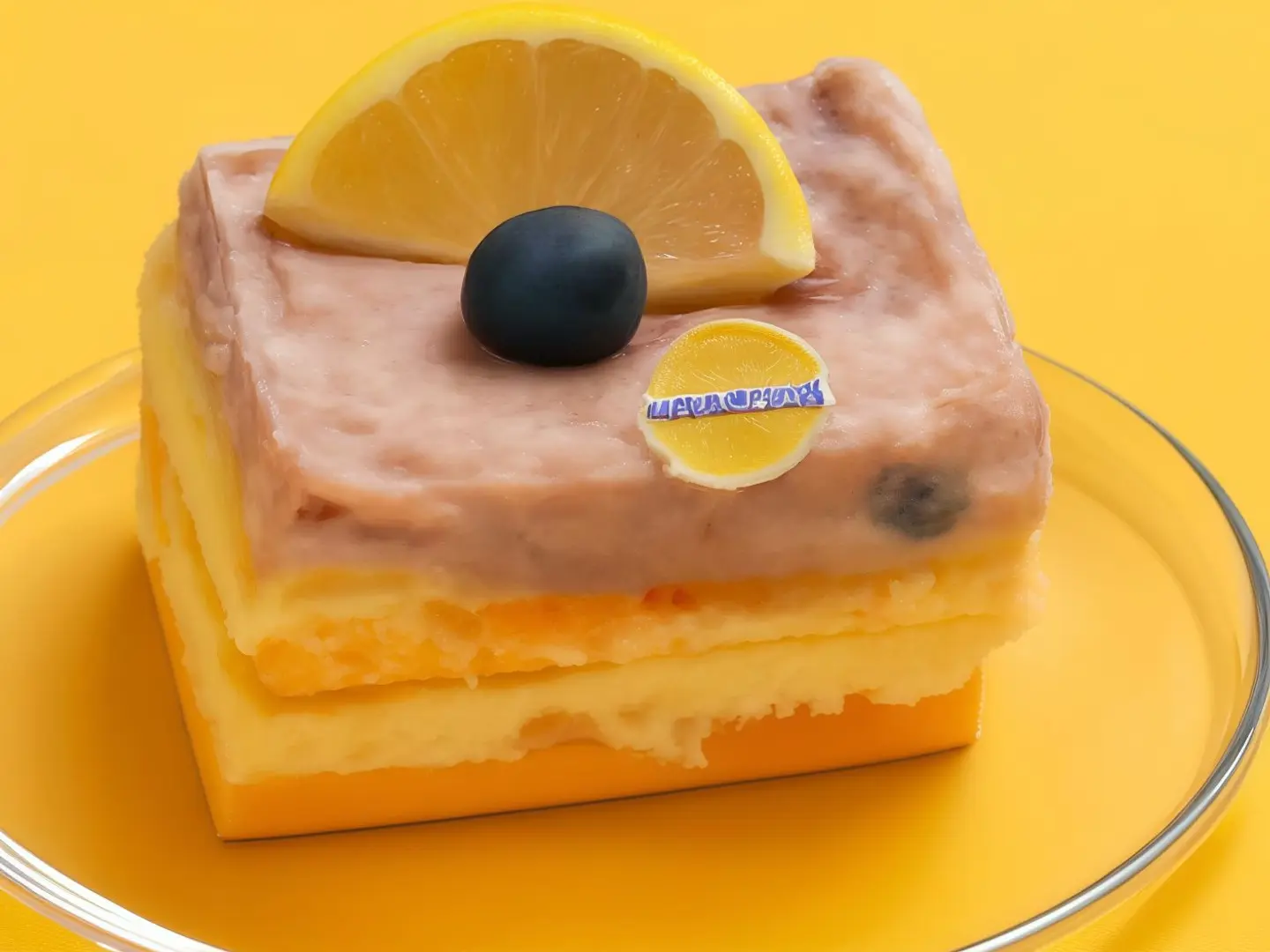 Lemon Cake With Blueberry