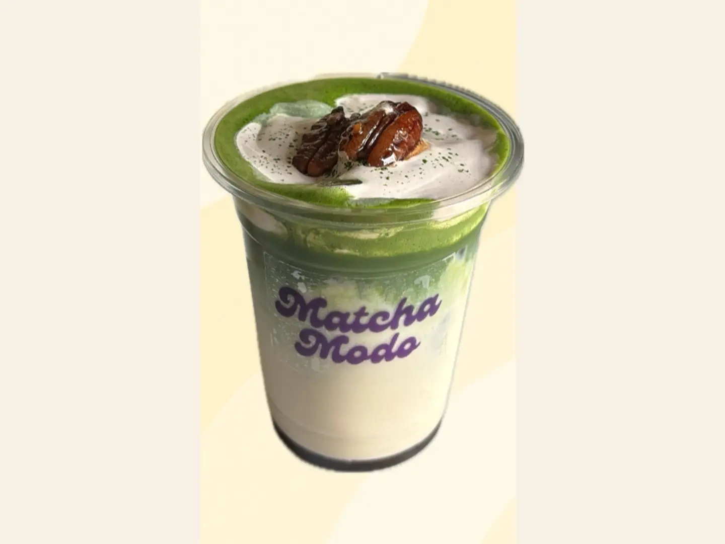 Glazed Pecan Matcha - Add Pecan And Cinnamon Cream