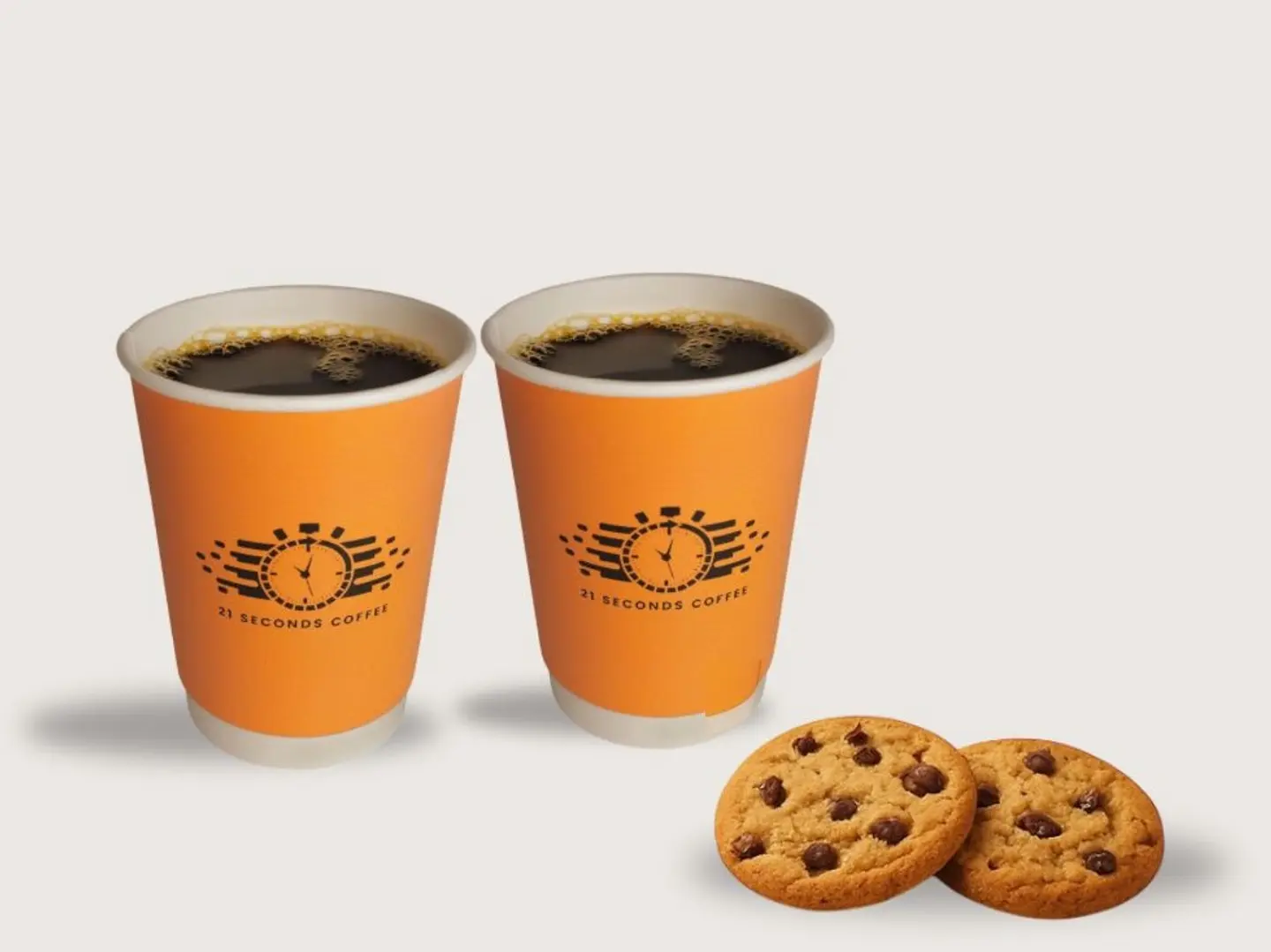 اثنين قهوة اليوم مع اثنين كوكيز