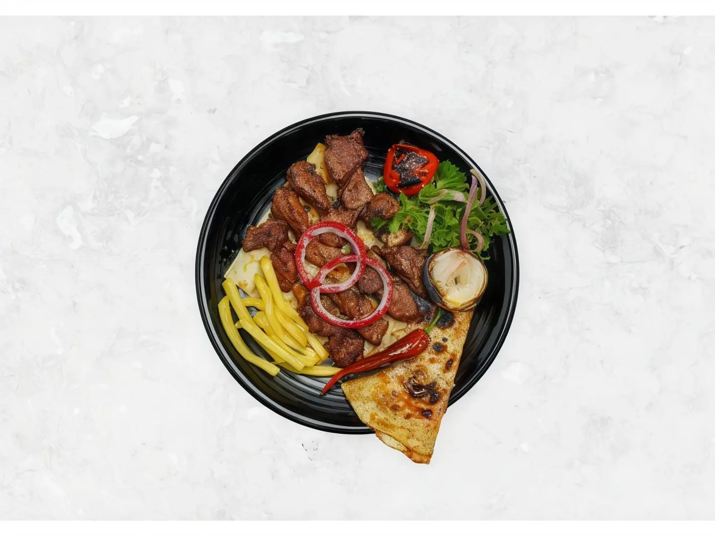 وجبة اوصال لحم