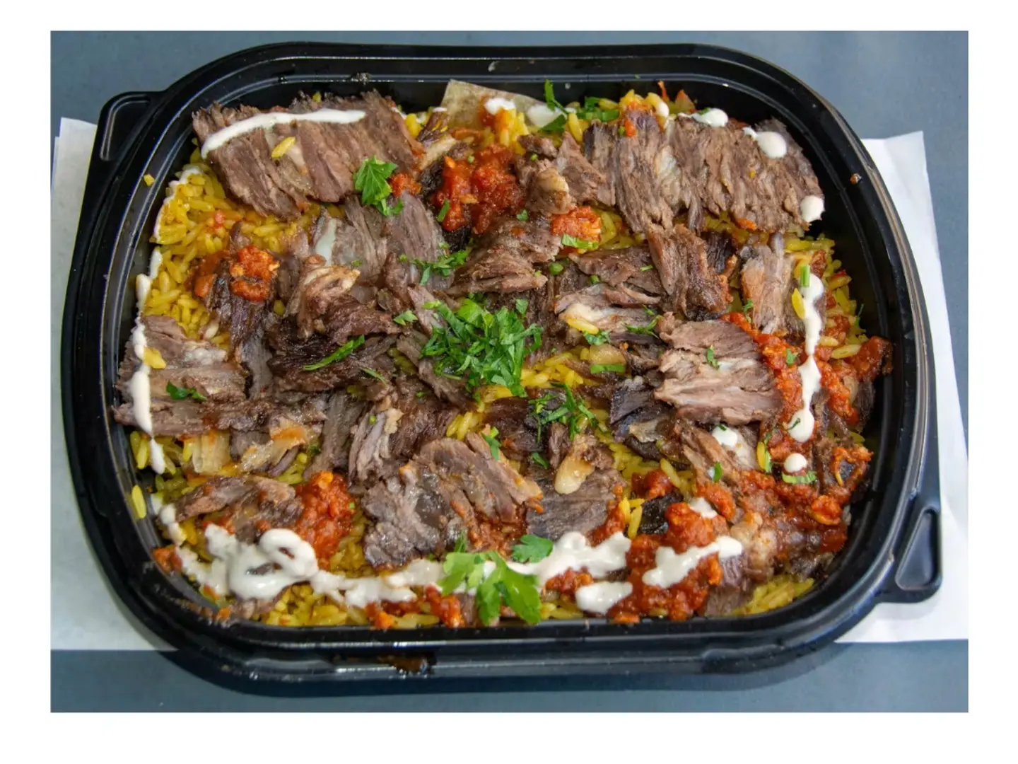 فتة شاورما لحم