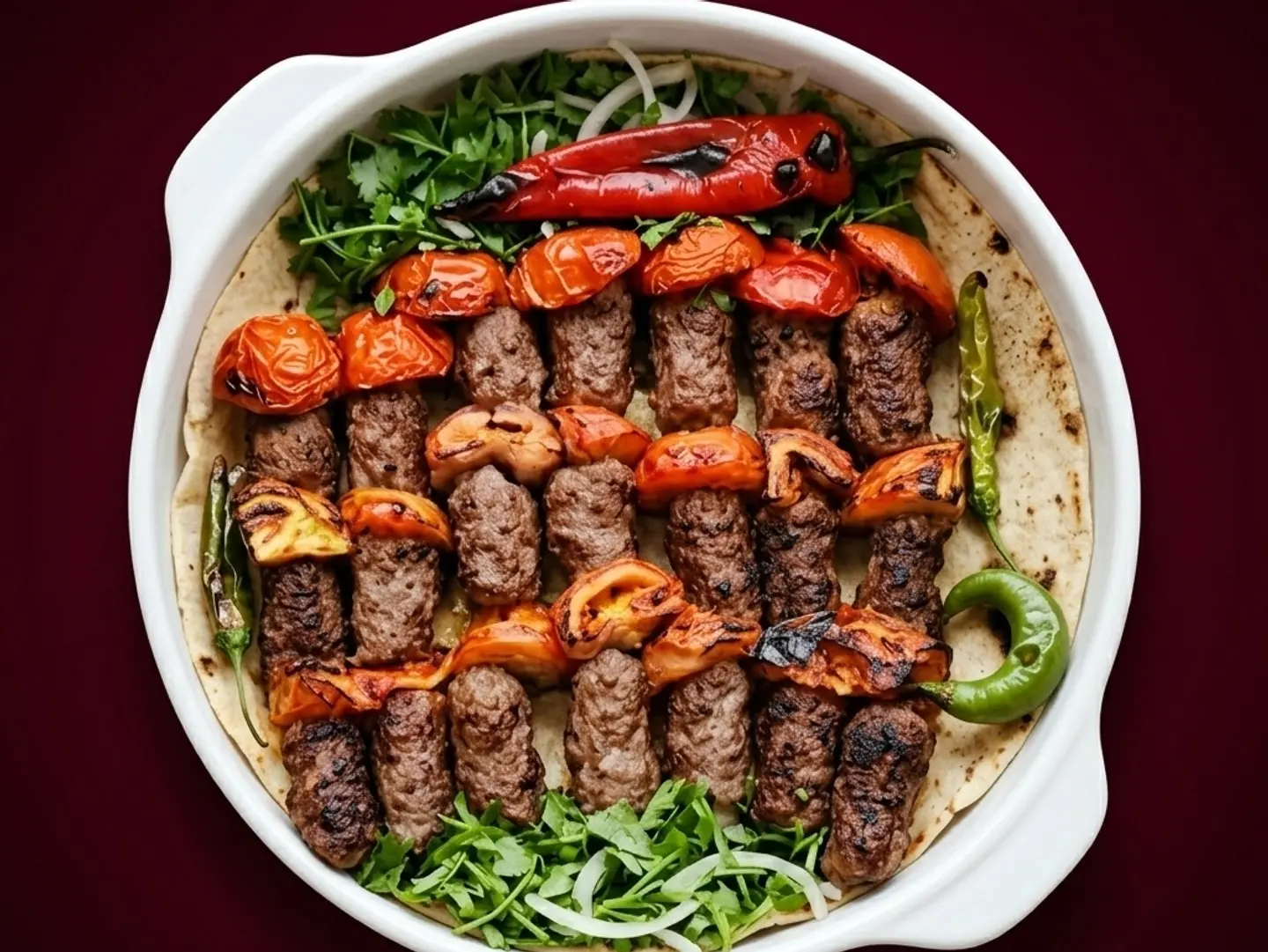 وجبة كباب دجاج