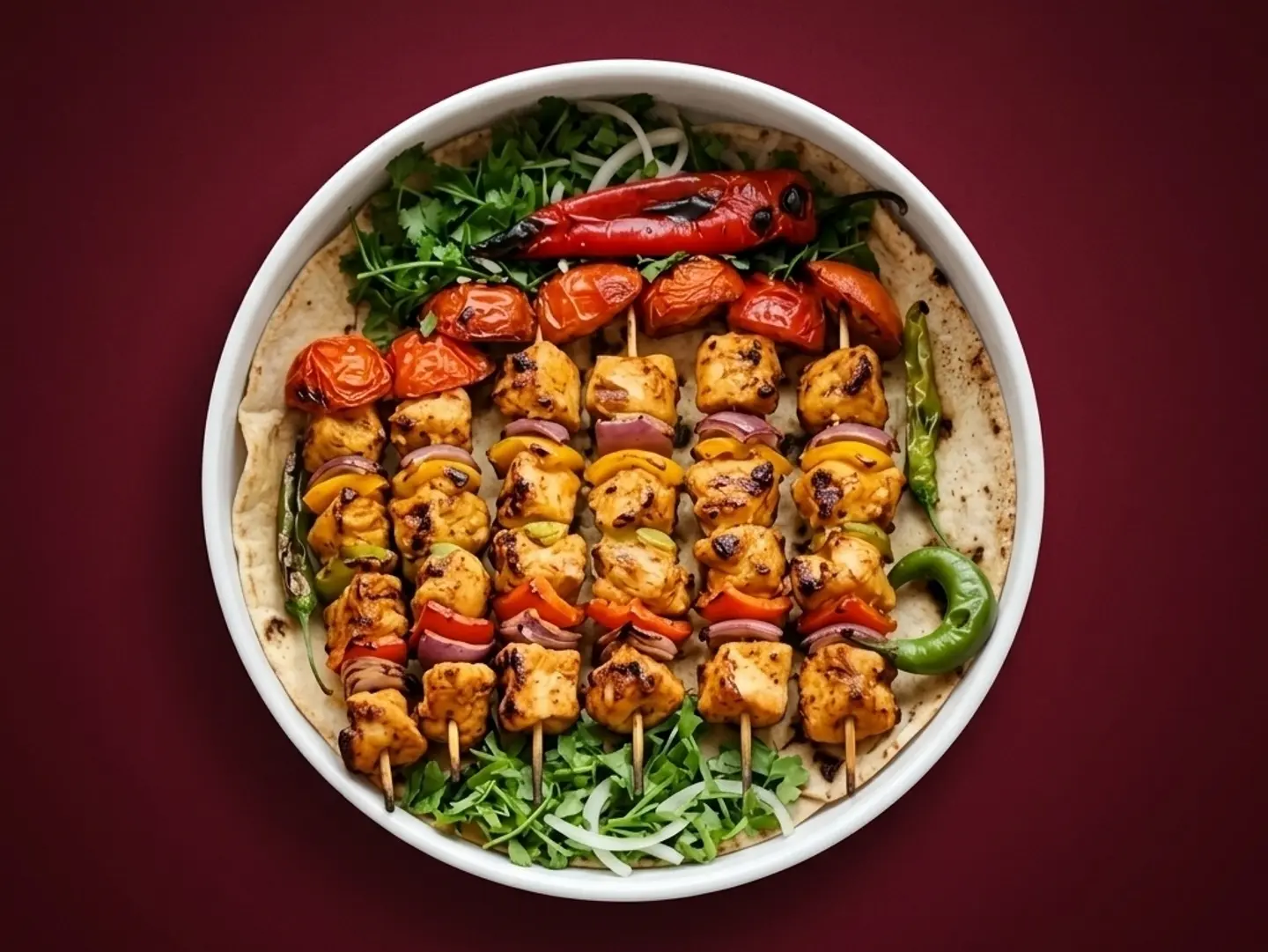 وجبة شيش طاووق