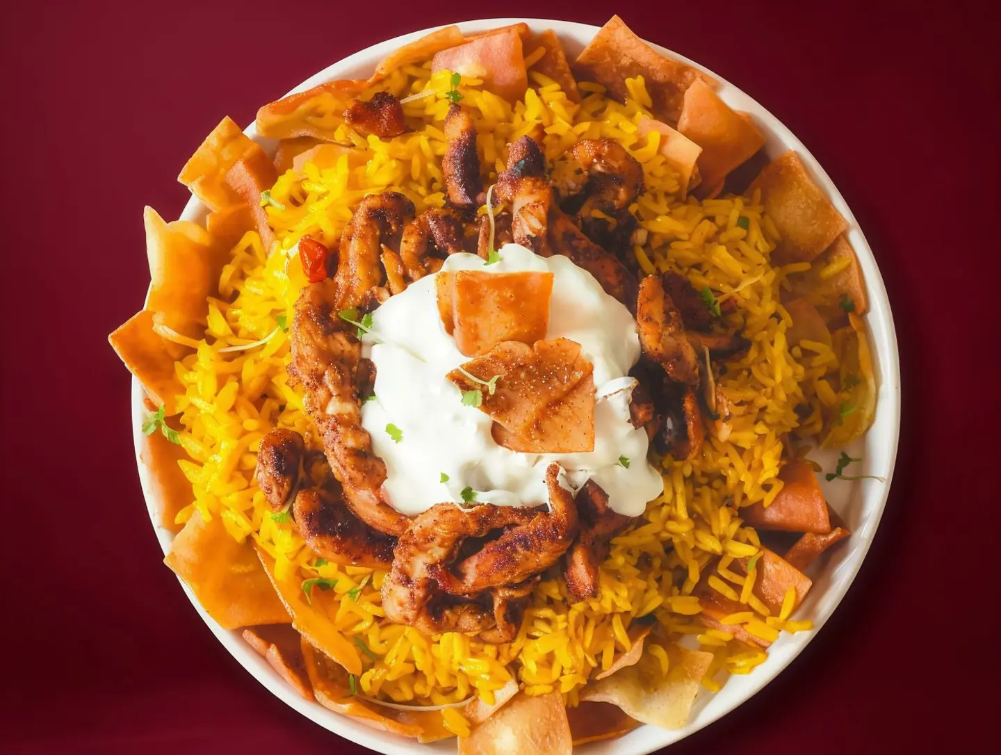 فتة شاورما دجاج