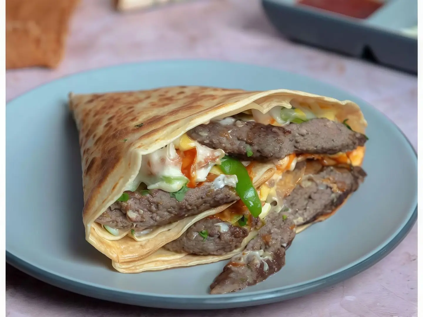 Beef Burger Crepe