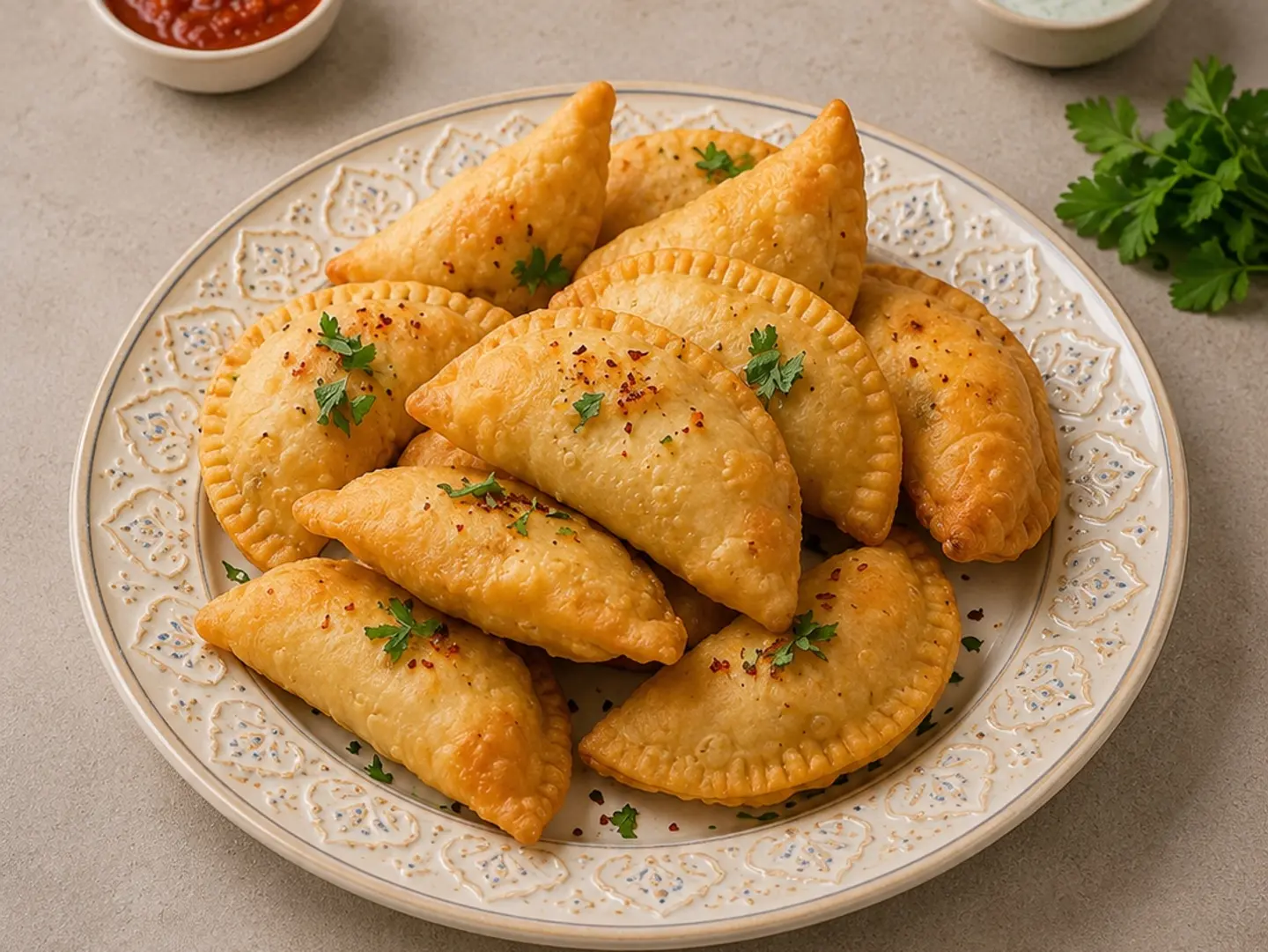 سمبوسة بف بالجبنة السائلة - ربع كيلو
