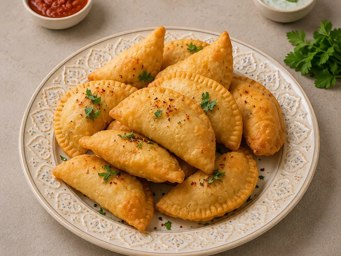 Puff Samosa With Cheddar Cheese - 250 Grams