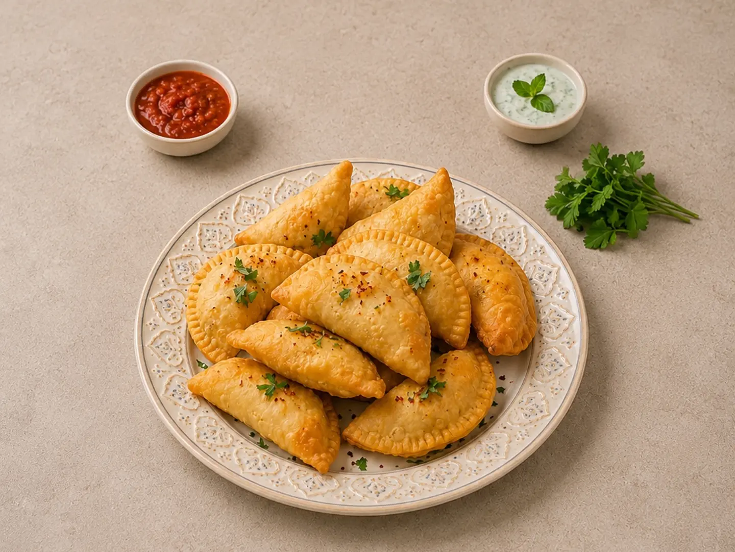 Sambosa Puff With White Cheese - 250 Grams