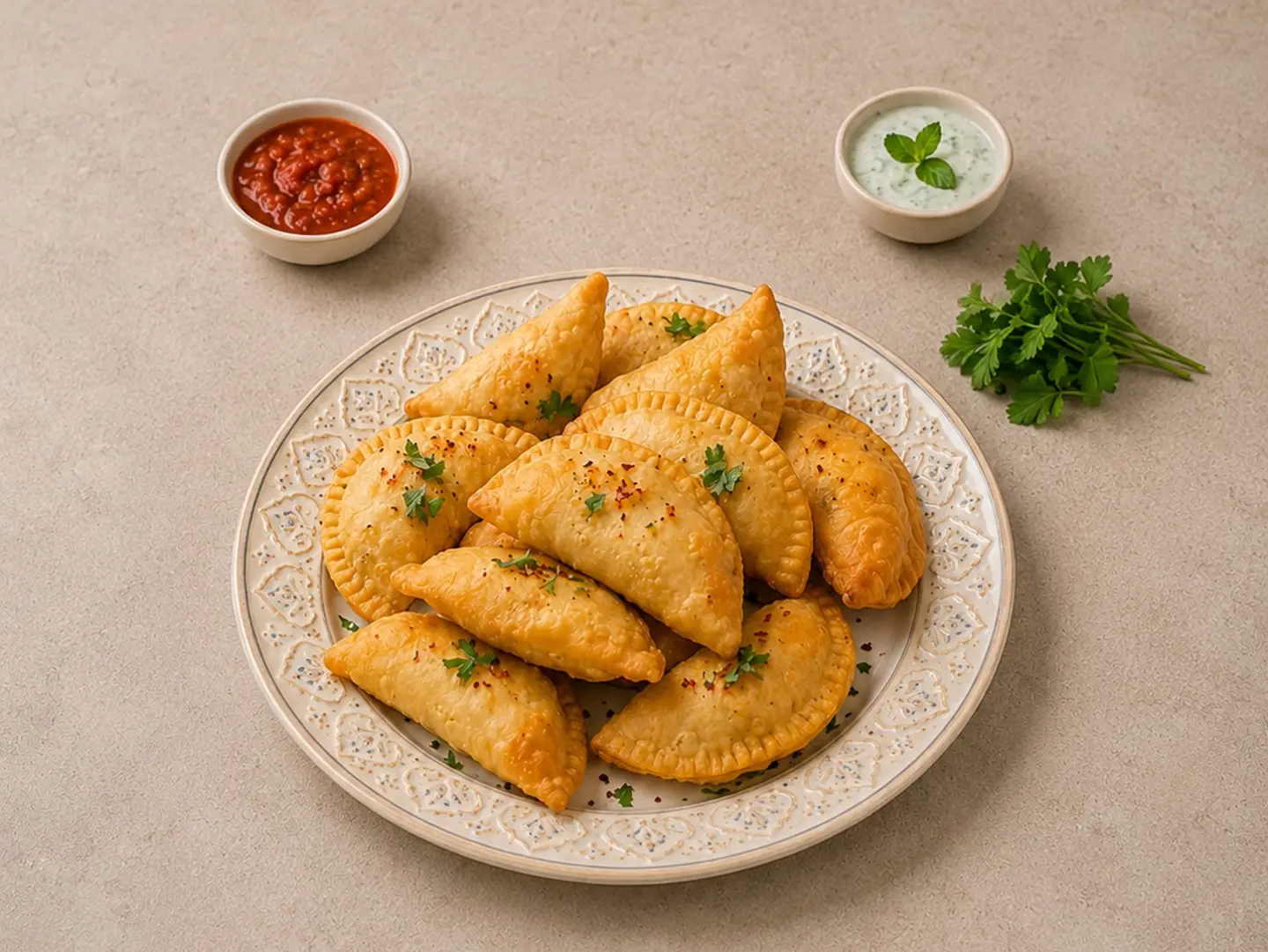 Sambosa Puff With Meat - 250 Grams