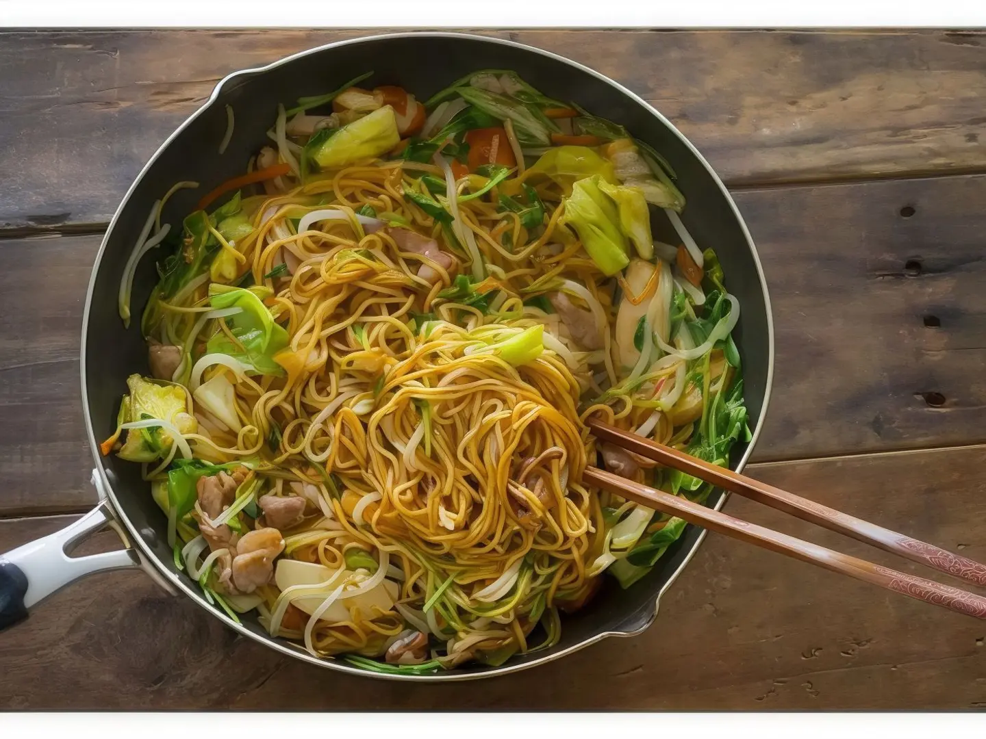 نودلز ياباني بالخضار