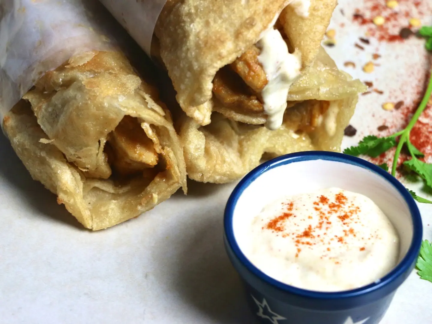 Chicken Malai Boti Roll