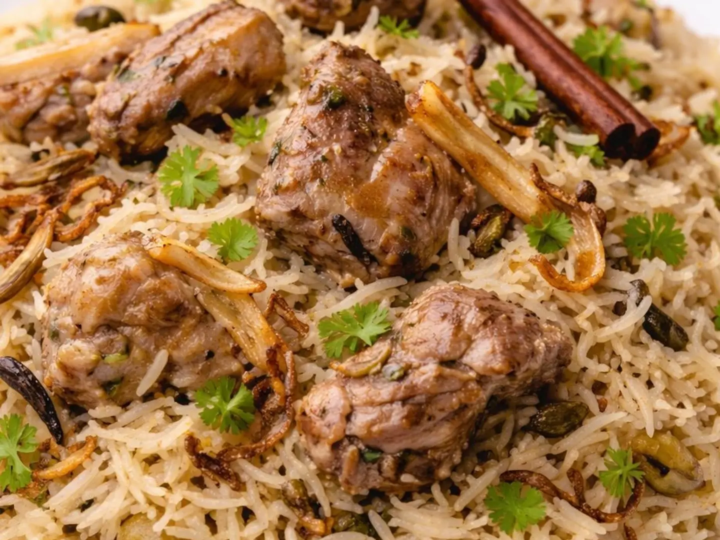 برياني لحم أبيض صغير