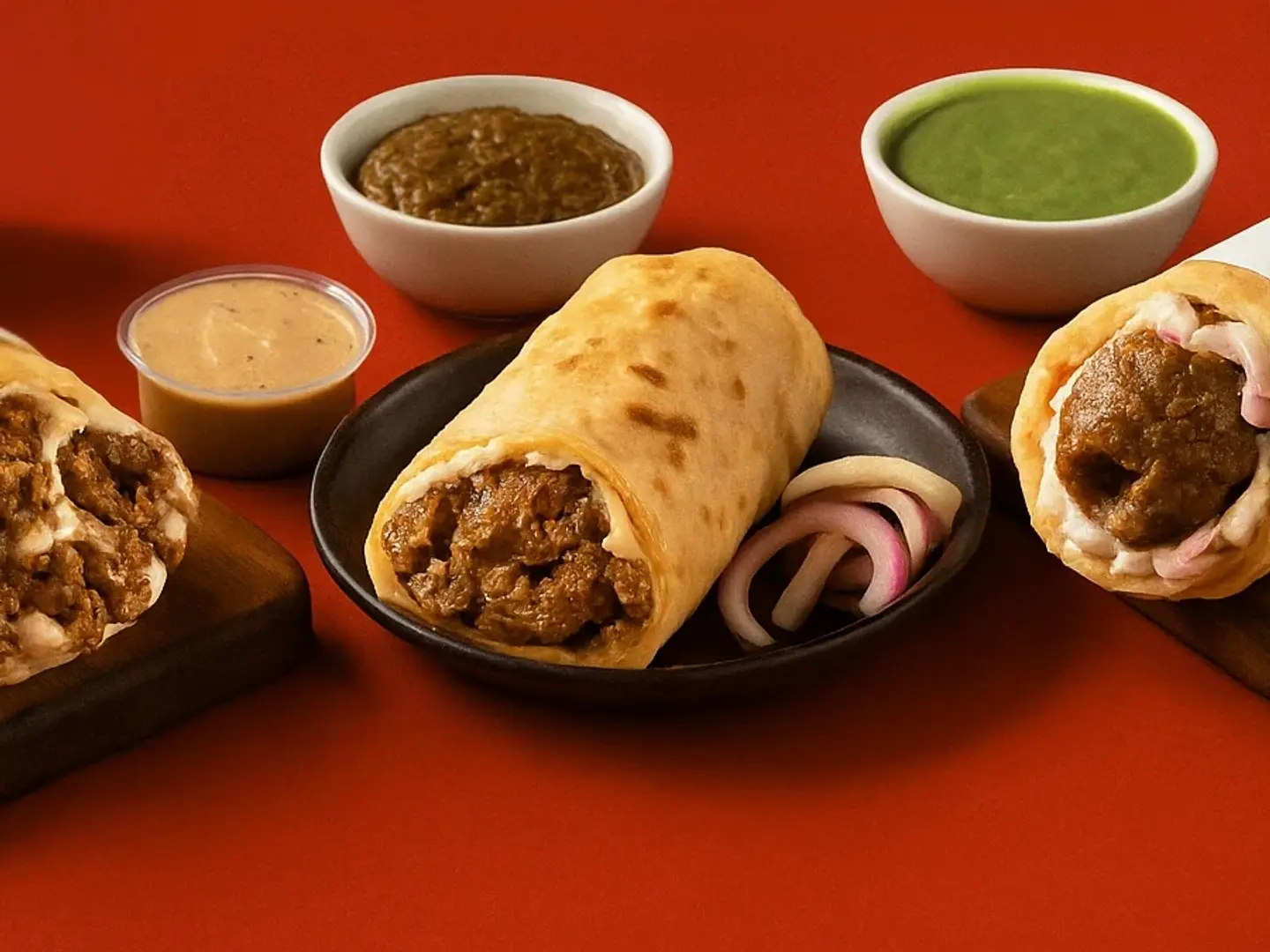 Beef Bihari Chatni Roll