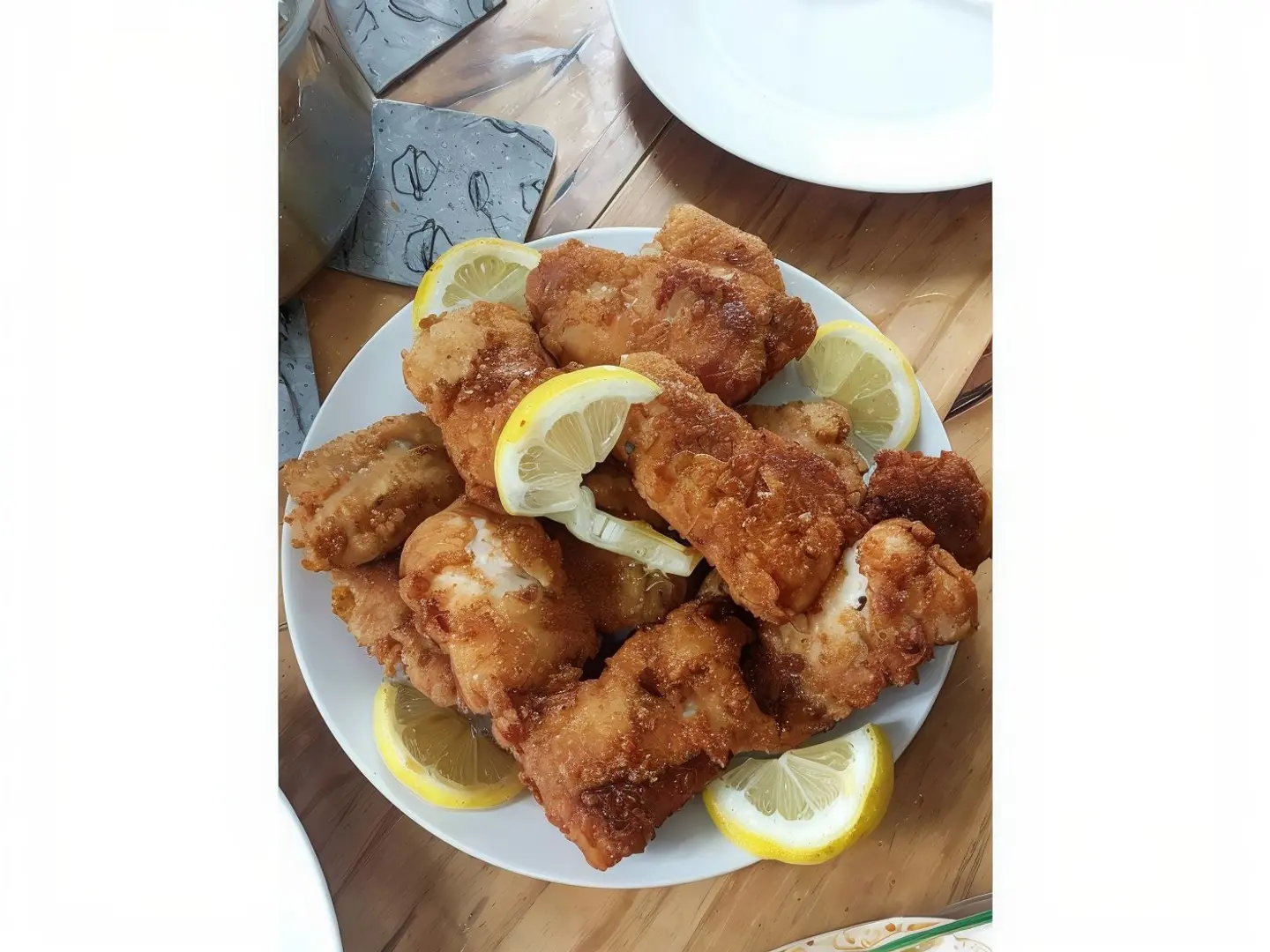 سمك مقلي بصوص المحار